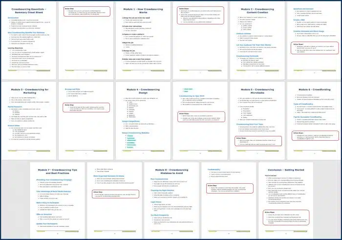 Crowdsourcing Essentials 4 Crowdsourcing Essentials - Cheat Sheet