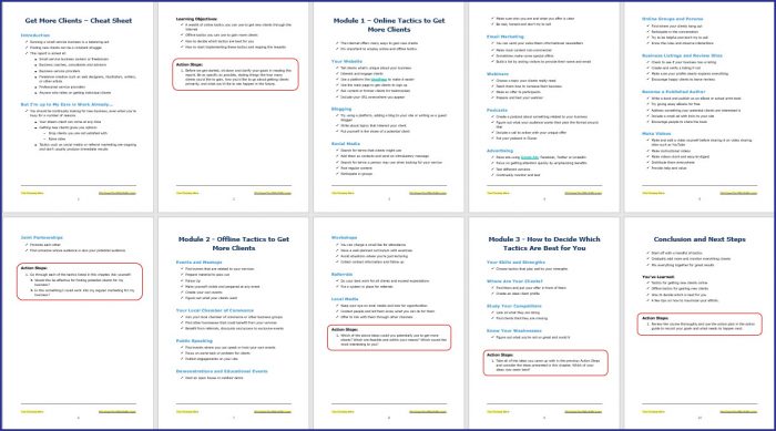 Get More Clients 4 Get More Clients - Cheat Sheet