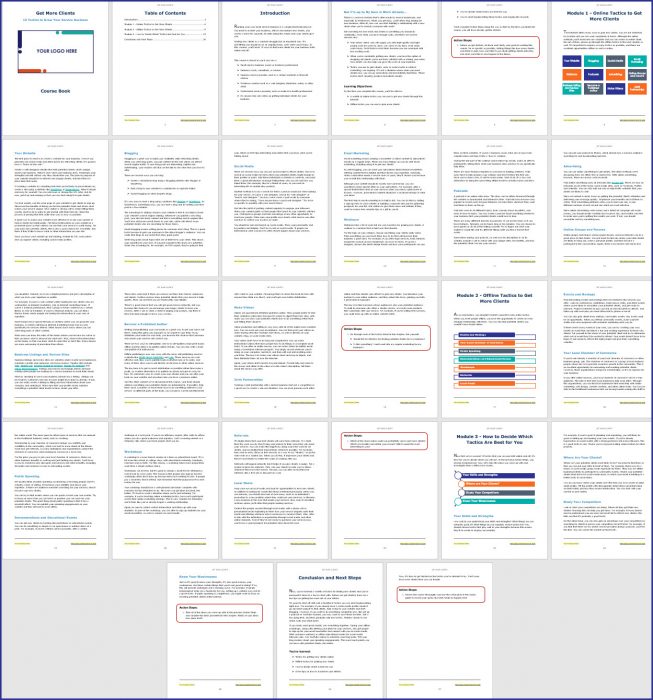 Get More Clients 2 Get More Clients - Course Book