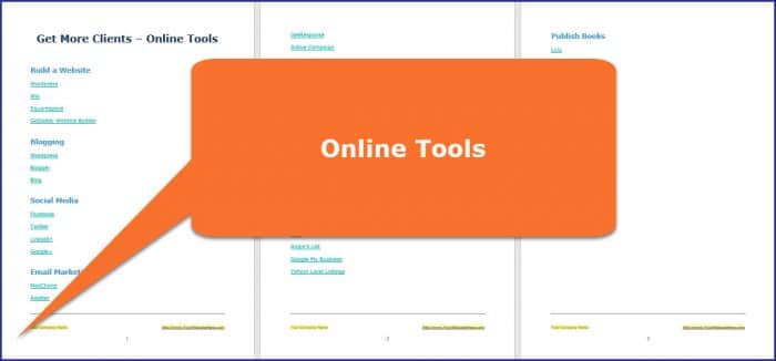 Get More Clients 6 Get More Clients - Online Tools