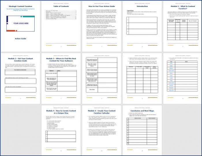 Strategic Content Curation 3 Strategic Content Curation - Action Guide