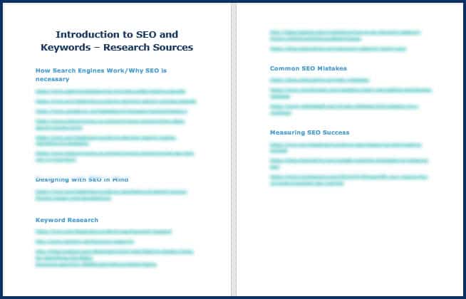 Introduction to SEO and Keywords 7 SEOBasics - Research Sources
