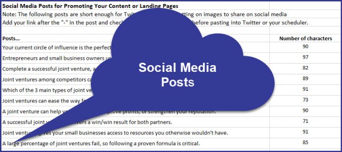 Creating Profitable Partnerships 10 Creating Profitable Partnerships - Social Media Posts