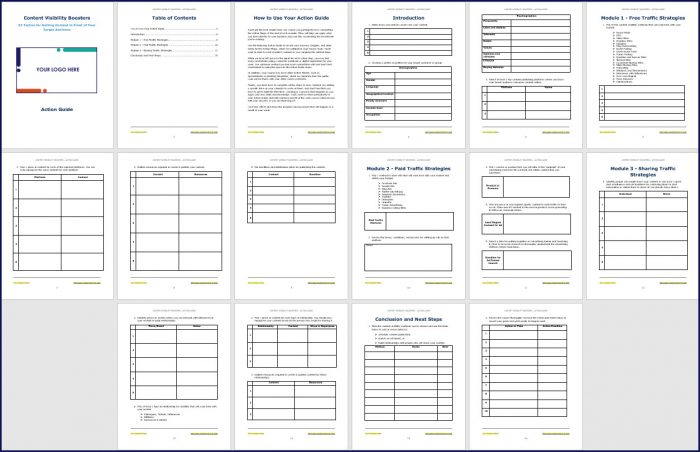 Content Visibility Boosters 3 Content Visibility Boosters - Action Guide