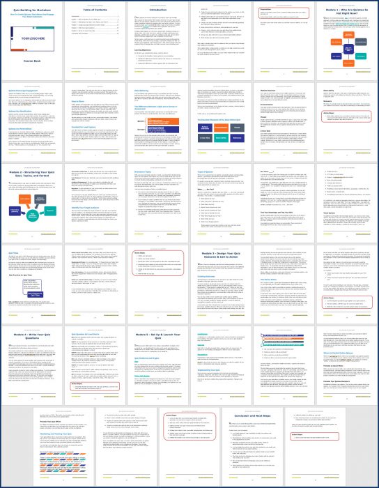 Quiz Building for Marketers 2 Quiz Building for Marketers - Course Book