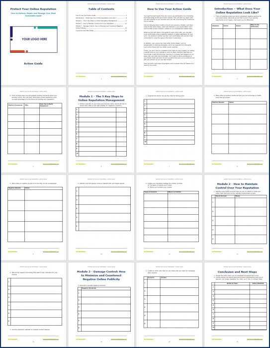 Protect Your Online Reputation 3 Protect Your Online Reputation Action Guide