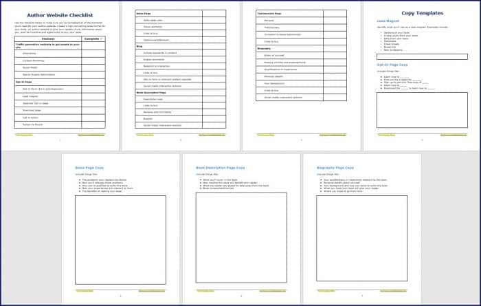Write Your Expert Book - Expansion Pack 8 Write Your Expert Book Expansion Pack - Author Website Checklist