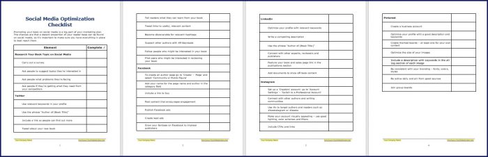 Write Your Expert Book - Expansion Pack 9 Write Your Expert Book Expansion Pack - Social Media Optimization Checklist