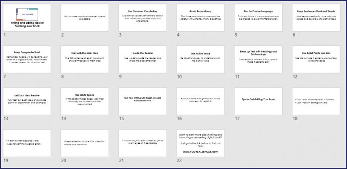 Write Your Expert Book - Expansion Pack 7 Write Your Expert Book Expansion Pack - Writing and Editing Tips Slideshow