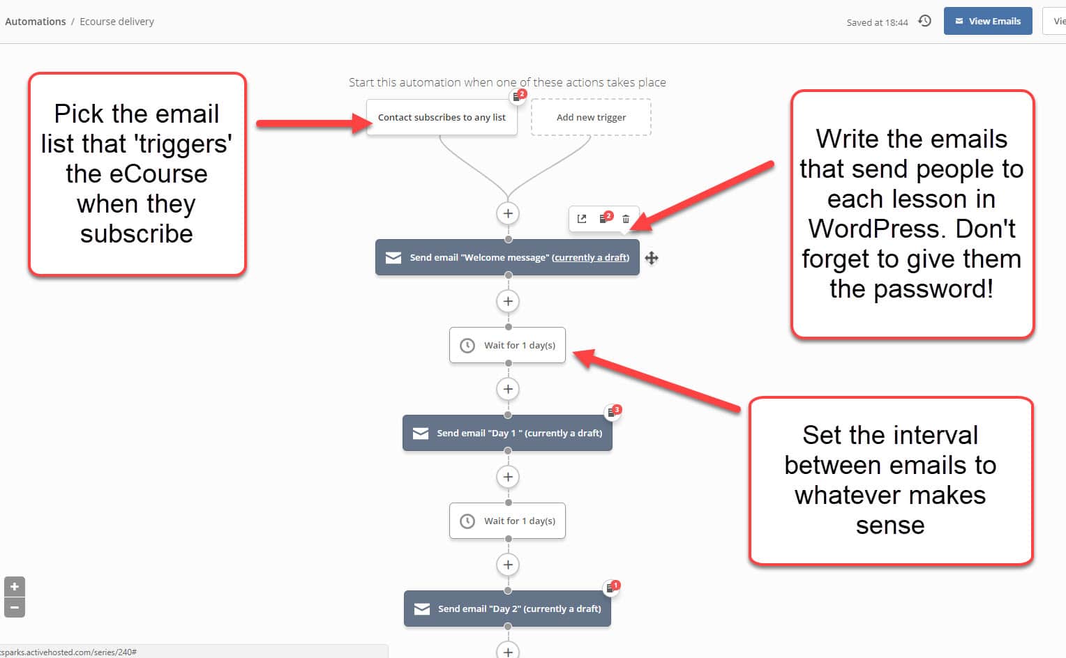 email sequence set up email sequence set up