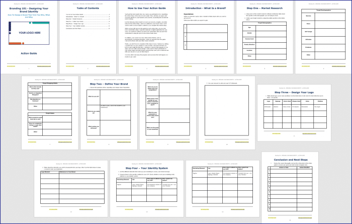Branding 101 - Design and Market Your Brand 3 Designing Your Brand Identity - Action Guide