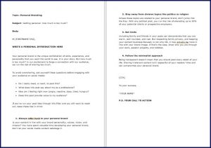 10 Done-for-You Emails: Personal Branding 5 Getting personal how much is too much