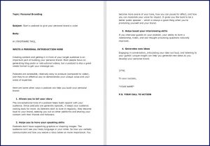 10 Done-for-You Emails: Personal Branding 11 Start a podcast to give your personal brand a voice
