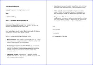 10 Done-for-You Emails: Personal Branding 7 The personal branding mistakes to avoid