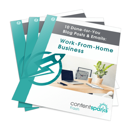 10 Done-for-You Blog Posts & Emails: Work-From-Home Business
