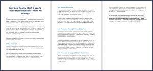 10 Done-for-You Blog Posts & Emails: Work-From-Home Business 3 Can You Really Start a Work-From-Home Business with No Money