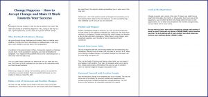 10 Done-for-You Blog Posts & Emails: Success Mindset 2 Change Happens – How to Accept Change and Make It Work Towards Your Success