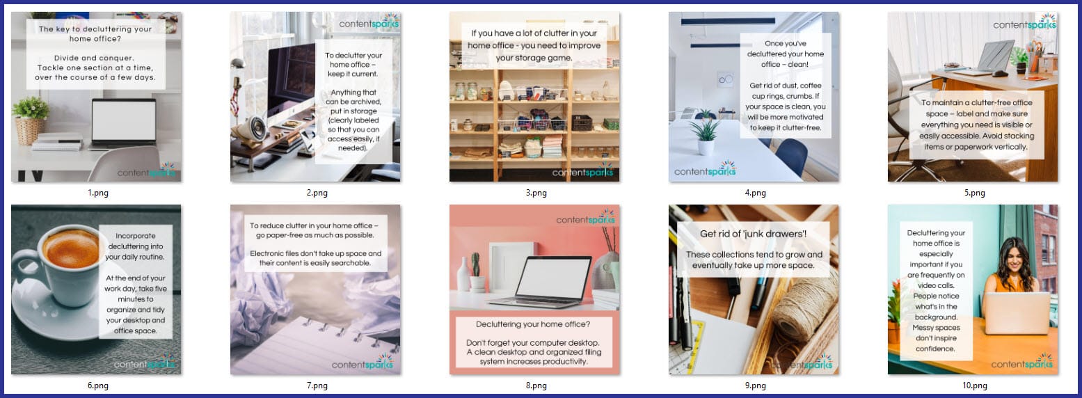 Decluttering Expansion Pack - Social Media Images Decluttering Expansion Pack - Social Media Images