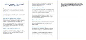 10 Done-for-You Blog Posts & Emails: Success Mindset 4 How to Get Over Your Fear of Making Mistakes
