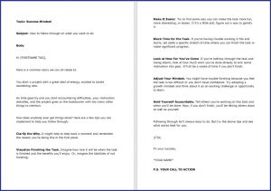 10 Done-for-You Blog Posts & Emails: Success Mindset 9 How to follow through on what you want to do