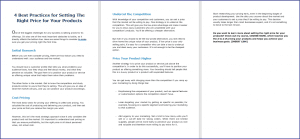 10 Done-for-You Blog Posts & Emails: Pricing Your Offers 2 4 Best Practices for Setting The Right Price for Your Products
