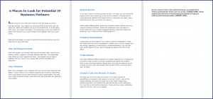 10 Done-for-You Blog Posts & Emails: Leveraging Partnerships 2 6 Places to Look for Potential JV Business Partners