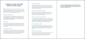 10 Done-for-You Blog Posts & Emails: Get More Clients 3 8 Website Tweaks That Will Bring You More Clients