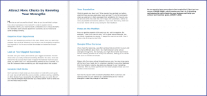 10 Done-for-You Blog Posts & Emails: Get More Clients 4 Attract More Clients by Knowing Your Strengths