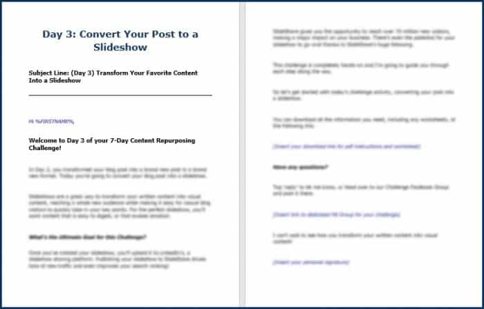 7-Day Content Repurposing Challenge 8 ContentRepurposing DailyEmails3