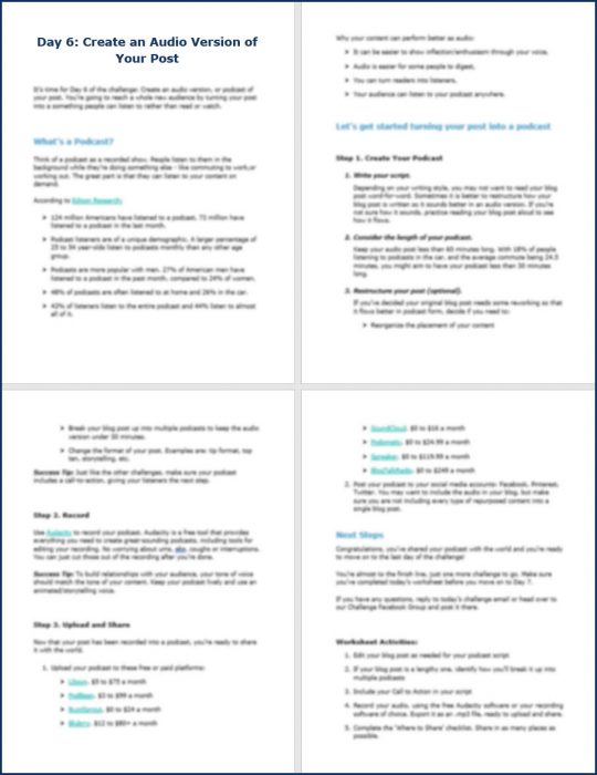7-Day Content Repurposing Challenge 18 ContentRepurposing DailyInstructions6