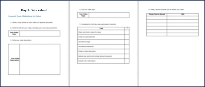 7-Day Content Repurposing Challenge 13 ContentRepurposing DailyWorksheets4