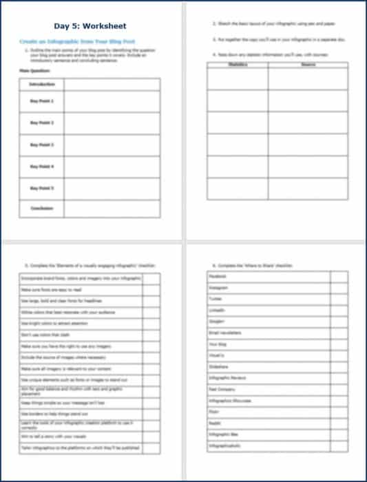 7-Day Content Repurposing Challenge 16 ContentRepurposing DailyWorksheets5