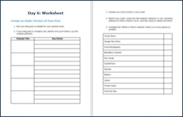 7-Day Content Repurposing Challenge 19 ContentRepurposing DailyWorksheets6