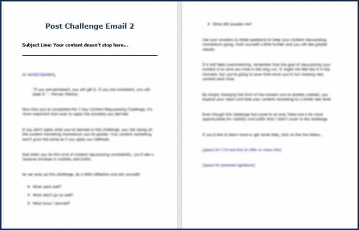7-Day Content Repurposing Challenge 29 ContentRepurposing PostChallenge Email2
