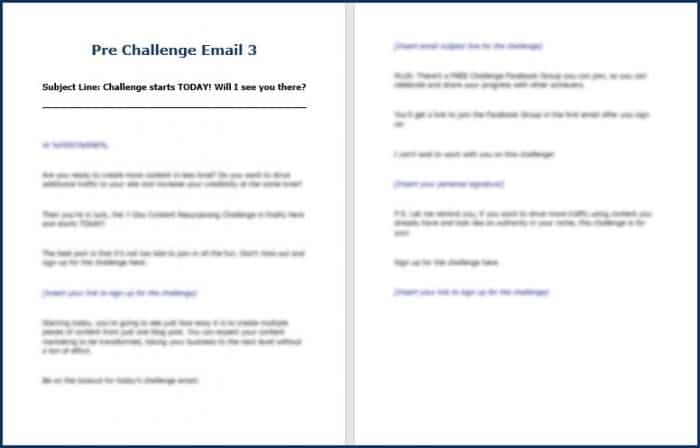 7-Day Content Repurposing Challenge 27 ContentRepurposing PreChallenge Email3