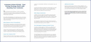 10 Done-for-You Blog Posts & Emails: Pricing Your Offers 4 Customer Driven Pricing - Your Pricing Strategy Starts with Knowing Your Customer