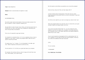 10 Done-for-You Blog Posts & Emails: Sales Objections 9 How to overcome fear of rejection in sales