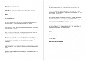 10 Done-for-You Blog Posts & Emails: Leveraging Partnerships 8 Why your business partnership needs a written agreement