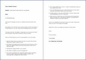 10 Done-for-You Blog Posts & Emails: Website Content 8 9 easy ways to keep visitors on your website