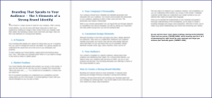 10 Done-for-You Blog Posts & Emails: Business Branding 5 Branding That Speaks to Your Audience – The 5 Elements of a Strong Brand Identify
