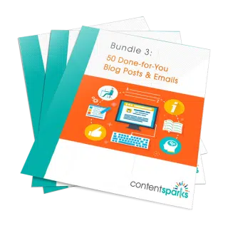 50 Done-for-You Blog Posts & Emails: Bundle 3
