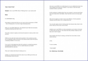 10 Done-for-You Blog Posts & Emails: Social Proof 9 How to use FOMO in your social proof