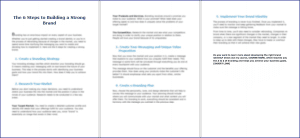 10 Done-for-You Blog Posts & Emails: Business Branding 4 The 6 Steps to Building a Strong Brand
