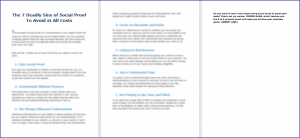 10 Done-for-You Blog Posts & Emails: Social Proof 2 The 7 Deadly Sins of Social Proof To Avoid at All Costs
