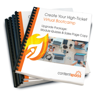 Create Your High-Ticket Virtual Bootcamp – Upgrade Package