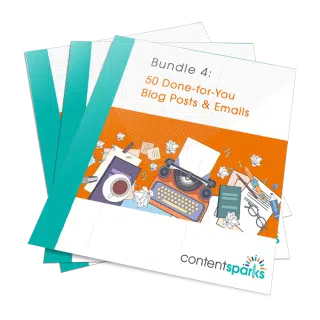 50 Done-for-You Blog Posts & Emails: Bundle 4