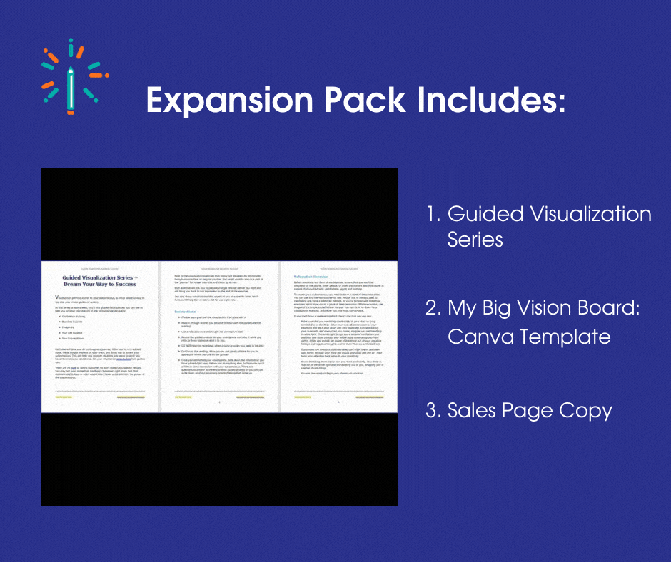 Vision Boards Ex Pack Sales Page gif