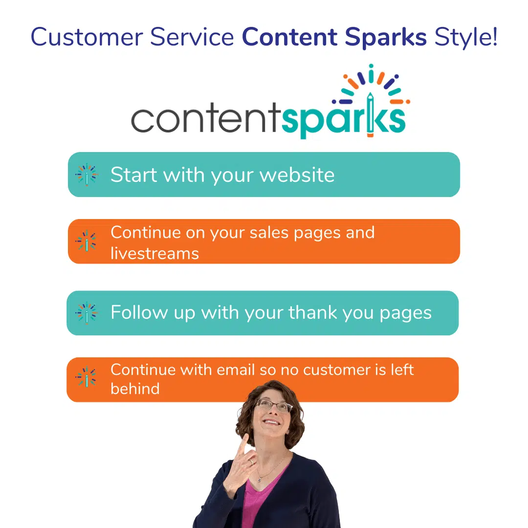 Customer Service Content Sparks Style! Customer Service Content Sparks Style