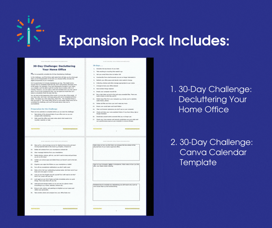 Decluttering Ex Pack - Sales Page gif Decluttering Ex Pack Sales Page gif
