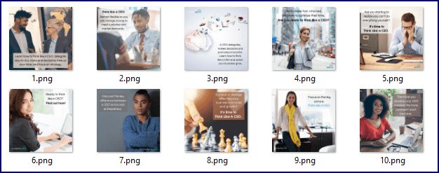 Think Like A CEO Ex Pack - Social Media Images